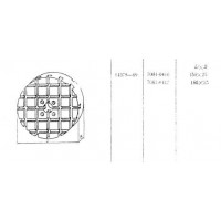 Плита Круглая d 150х 25 с Т-образными пазами 8мм (7081-0416) ГОСТ 14378-69 (восстановленная)